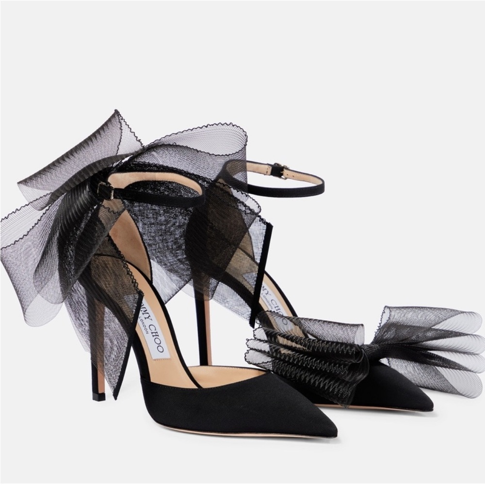 Jimmy Choo Black Averly Pumps 6.5